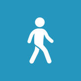 Footpath and walking icon